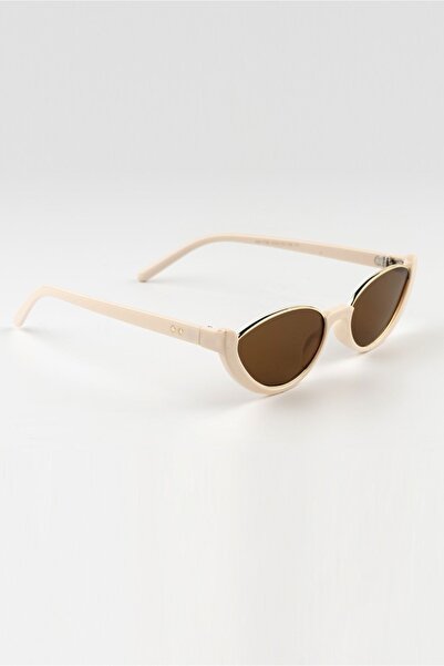 Accessorius Maeve Ecru Brown Sunglasses