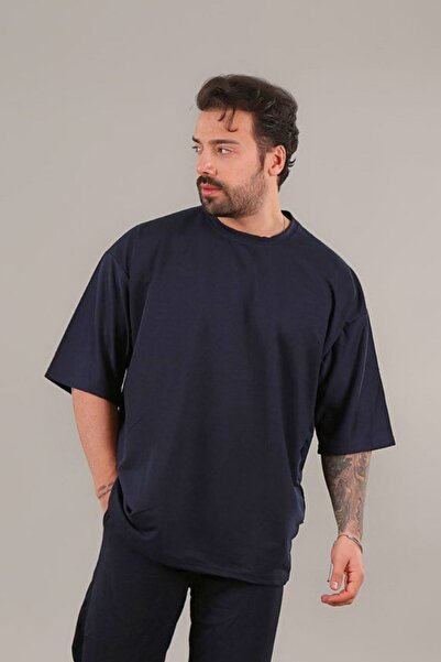 YAKAMEL Men's Oversize Comfort Combed Cotton T-Shirt