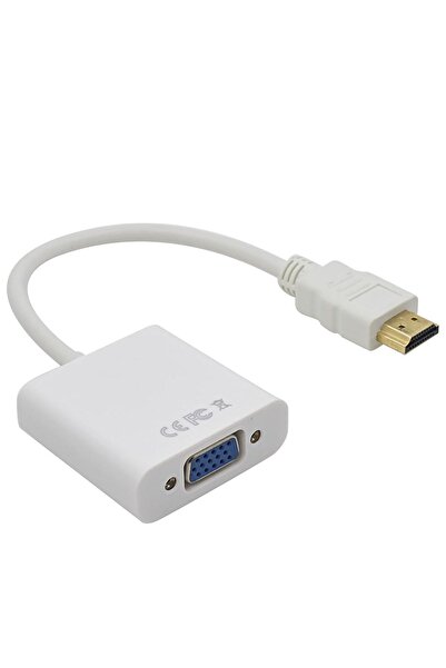 Streak Projeksiyon Uyumlu Hdmı To Vga Kablo Çevirici Dönüştürücü - Siyah