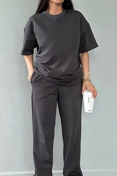 YAKAMEL Γυναικείο Σετ Πιτζάμες Χτενές Άνετο Oversize