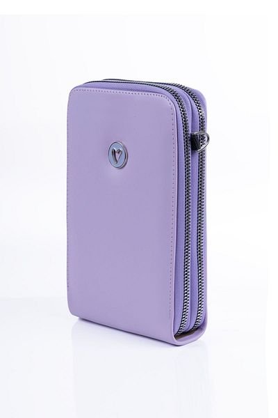 Ecrou Lilac Heart Logo Bag Phone Holder
