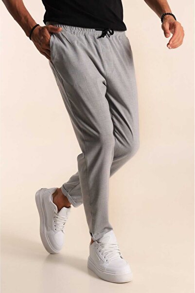 YAKAMEL Muške Sa likrom dvostruke Jogger pantalone od tkanine sa elastičnim s...