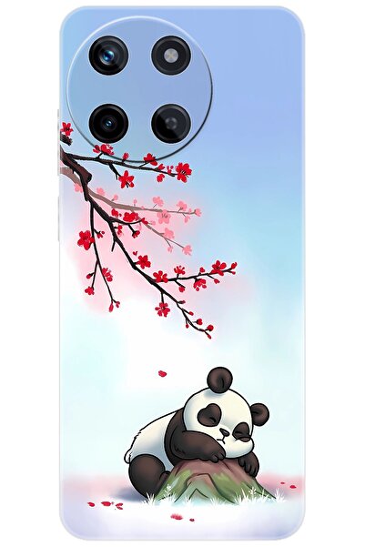 realme 11 (RMX3636) Uyumlu Kılıf Desen Baskılı Silikon Uyuyan Panda STK:627 C...