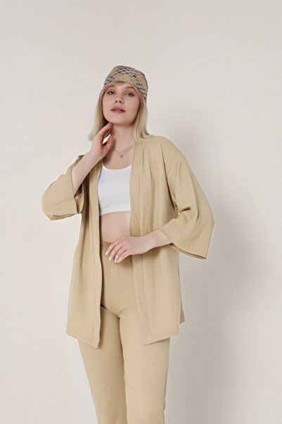 OKULCUBABA Croială confortabilă - Set kimono de vară pentru femei Bürümcük