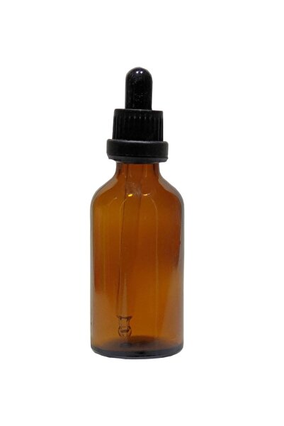 Paradise Amber Cam Şişe 50ml Cam Damlalıklı 10 Adet