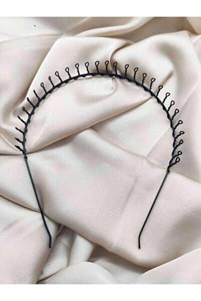 Akın Aksesuar Coroană neagră din metal ondulat pentru femei și bărbați, coroa...