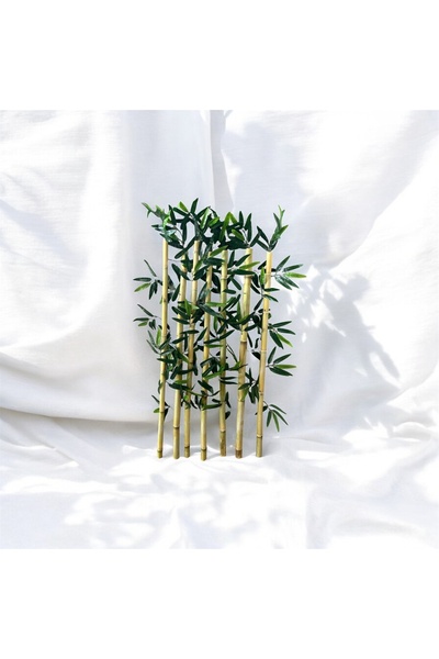 OzcanStore ÖZCAN FLOWERS 100 CM 7’Lİ ISLAK DOKULU YAPAY BAMBU