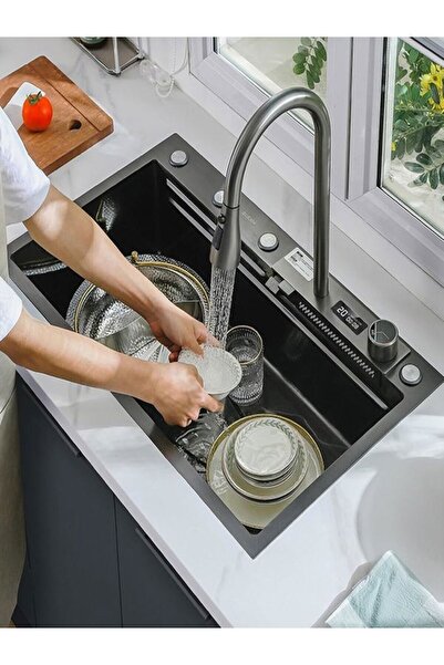 ALMAYA TOOLS İki Tuşlu Akıllı Şelale Eviye Almaya 75*45