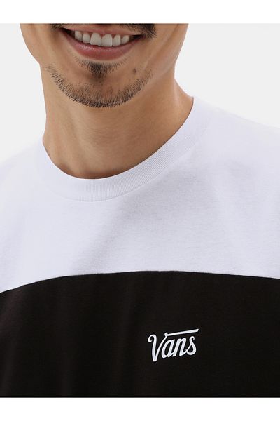 Vans Script Color Block Crew Neck T-Shirt