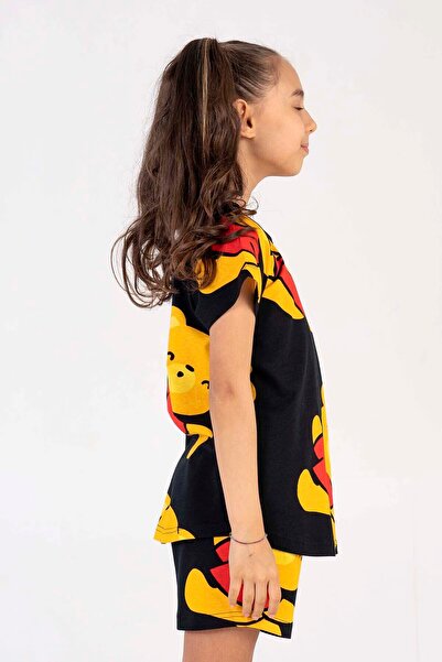 VİENETTA Set de pijamale din bumbac cu mâneci scurte pentru fete - 211450