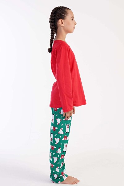 VİENETTA Girl's Cotton Pajama Set - 304103