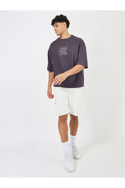 Styli Chest Graphic Compact Jersey Boxy T-Shirt