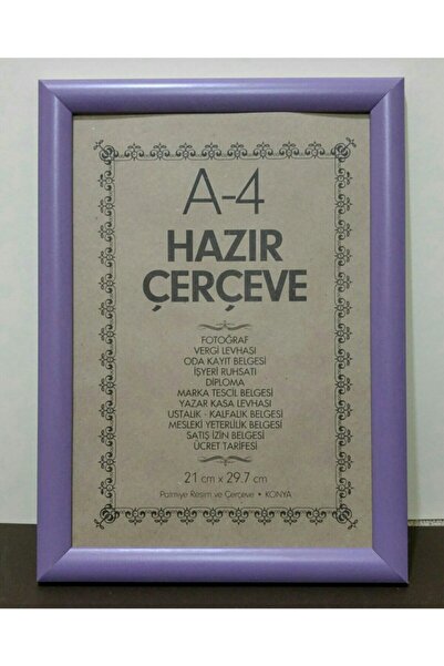 Palmiye A4 Renkli Çerçeveler Lila