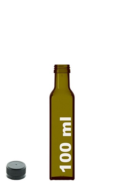 Afracam Green Maraska - 100 ml, Leak Proof Cap, Empty Glass Bottle with Corne...