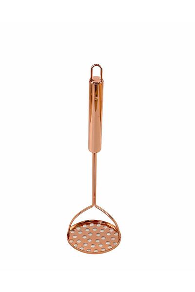 AROW Lux Metal Long Stainless Bronze Potato Masher