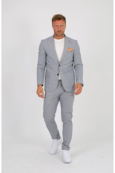 ACTUAL Men's Suit - 4050-3-Navy Model