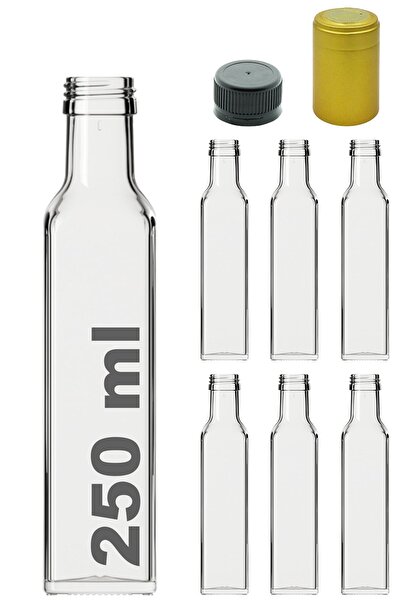 Afracam 250 ml Şeffaf Maraska Kilitli Kapaklı Ve Kapüşonlu Köşeli 250 Cc Boş ...