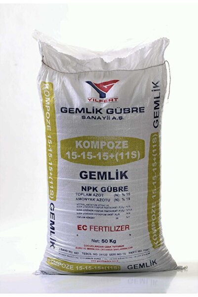 GEMLİK 15.15.15 KOMPOZE GÜBRE 5 KG
