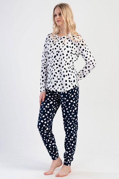 VİENETTA Set de pijamale de damă din bumbac cu mâneci lungi - 403303