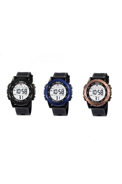 Penly 8106-11 SerIes Black DIgItal Waterproof WrIstwatch - IllumInated