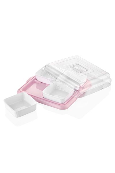 Stillo 4'Lü Kahvaltılık Set Breakfast Color Green or Pink May Vary According to Stoga Gosterebilir