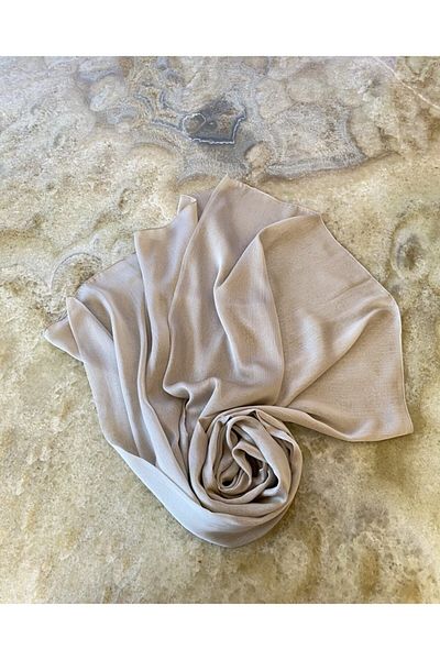 Binbir Atölye Cappuccino Janjan Chiffon Shawl