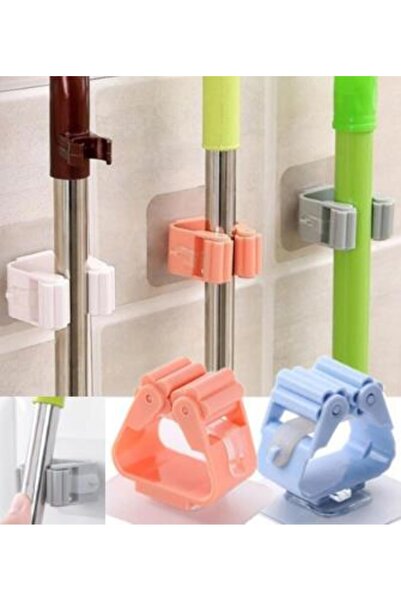 Speed Out Çok Amaçlı Yapışkanlı Askı Mutfak Mop Banyo Askısı Fırça Süpürge Pa...