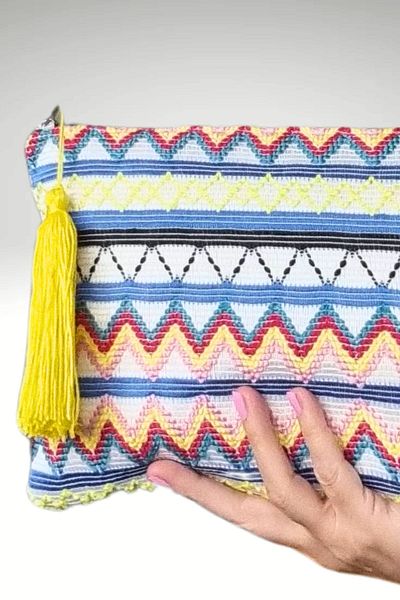KRIMO Colorful Fabric Women's Portfolio Clutch Bag Clutch Bag