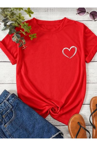 by dark Oversize Printed T-Shirt - Crew Neck, Loose Cut