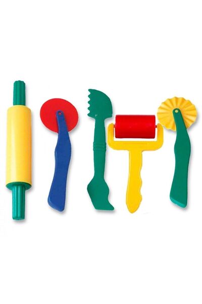 Genel Markalar Oyun Hamuru Kalıbı 5'li Şekillendirme Seti - Südor Merdane Bıç...