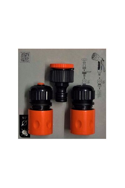 YDGR MD 315 1/2 HOSE FABRIC CONNECTOR SET OF 3