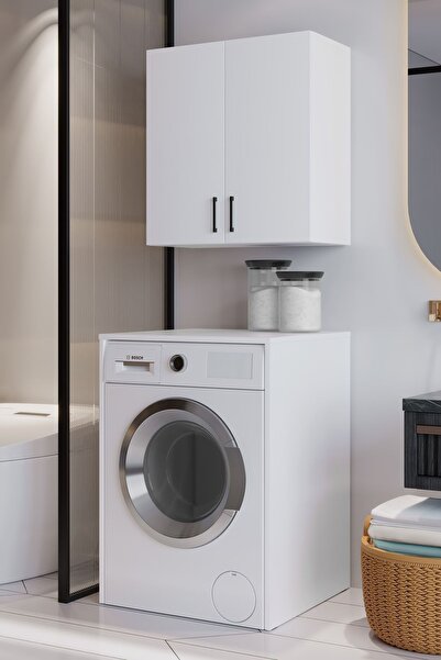 MOBİDEKO LUKE ÇAMAŞIR MAKİNESİ ALT-ÜST DOLAP