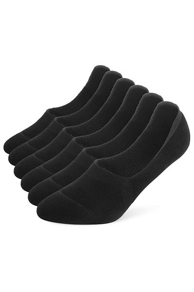 socksbox 8 ζευγάρια κάλτσες μπαλαρίνας Unisex σιλικόνης χωρίς ραφή από μπαμπού