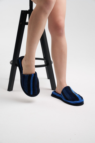 Homelover %100 Pamuk Kalın Tabanlı Yumuşak Havlu Kumaş Unisex Ev Terliği