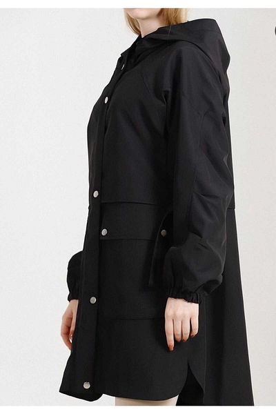 Shazel Black Raincoat