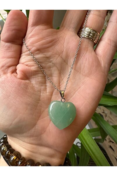 KEHRİBAREVİ EREĞLİ Aventurin (şans taşı) Doğaltaş kolye ucu