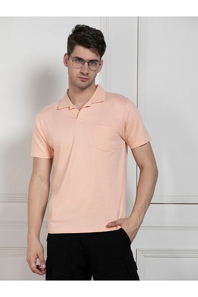 Dennis Lingo By Styli Regular Fit Solid Polo with Patch Pocket