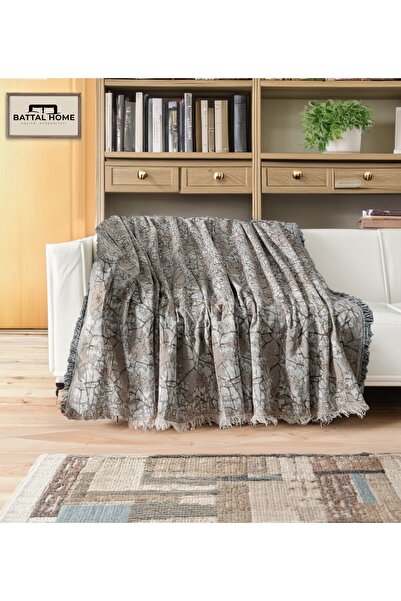 BattalHome غطاء أريكة فاخر 100% قطن غير قابل للانزلاق - غطاء أريكة، غطاء متعد...