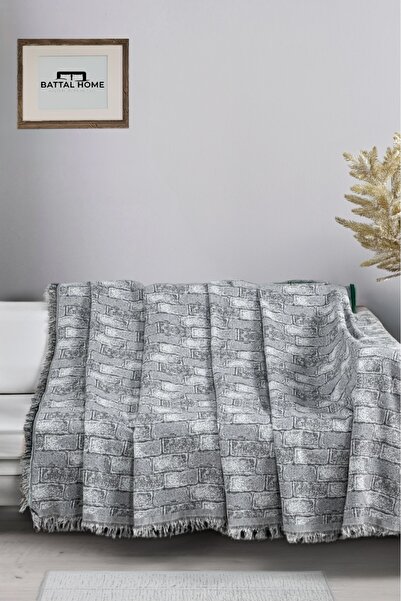 BattalHome %100 Pamuklu Lüks Kaymaz Koltuk Örtüsü | Koltuk Şalı | Çok Amaçlı ...