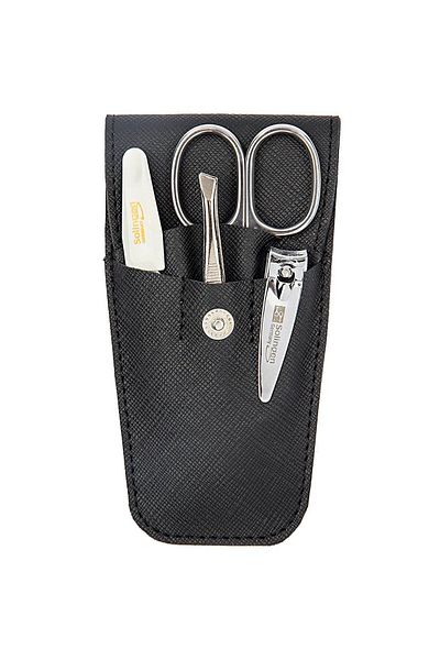 Solingen 200 Black Travel Manicure Set - With Bag
