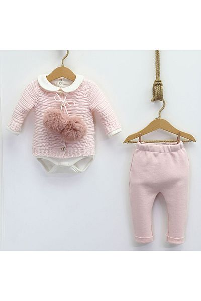limebabies Nipperland Girl - Lined Pompom Body Set