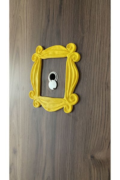 Root Made Friends Monica's Door Ornament 22cm Large Size Yellow Door Ornament Vintage Frame