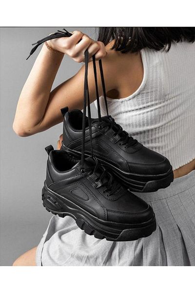 nuaA Adidași cu talpă înaltă cu toc de 6 cm - Pantofi Nua Buffalo