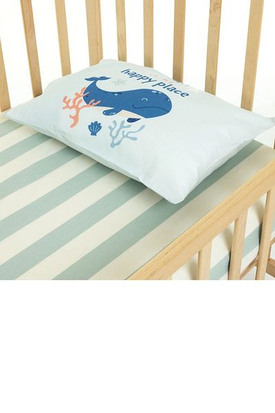 Little Dreams ebebek Set of 2 Whale Patterned Pillowcases