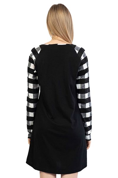 VİENETTA Long Sleeve Cotton Nightgown - 105303