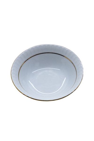 Güral Porselen Matte Gilded Pit Dinner Plate 12 Pieces