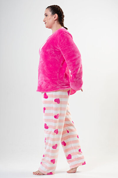 VİENETTA Σετ Πιτζάμες Welsoft Plus Size - Μακρυμάνικο