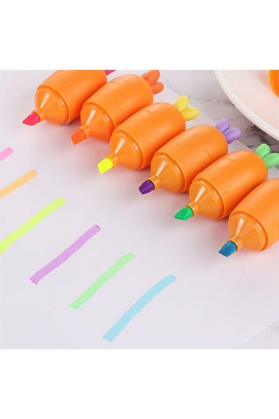 BANADAAL Gfk Carrot Shaped Highlighter Set of 6