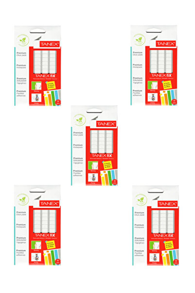 GLANCE Tanex Hamur Yapıştırıcı Tack-İt 50 Gr Beyaz 5'li Set