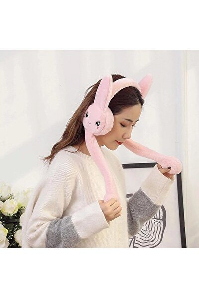 Genel Markalar Peluş Tavşan Kulaklıklı Hareketli Sesli Yumuşak Kulaklık